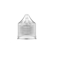 Ecannal 30ml Transparente PET Fat Punta fina Gota para los ojos Botella exprimible con tapa a prueba de niños y a prueba de manipulaciones