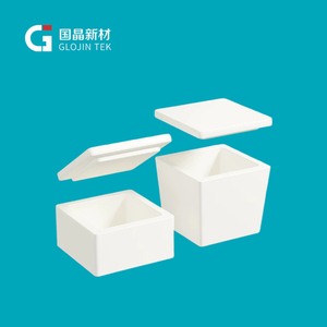 Tùy chỉnh độ tinh khiết cao 99% Al2O3 alumina gốm nồi nấu kim loại thuyền saggar - Product Image 3