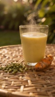 Poudre instantanée de curcuma pur et de haricots mungo du Vietnam 200g/sachet – Produit naturel de haute qualité à base d'extraits végétaux