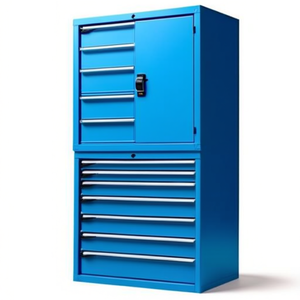 Fami Master Key Comfort C0-Eh=54X27 Drawer <b>Cabinet</b> 7 Drawers L1020 D598 H2000 Pure White Ral9010 <b>Tool</b> <b>Storage</b> - Product Image 2