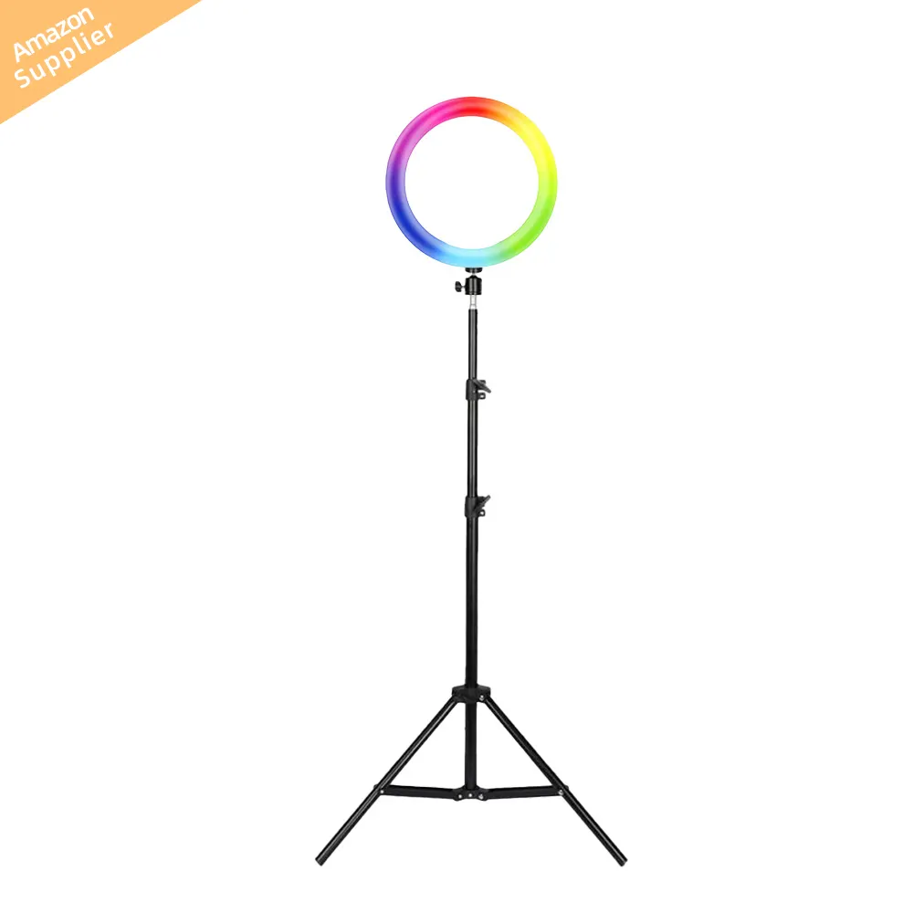 Lampu Cincin LED Selfi Studio Foto Profesional Lampu Cincin Siaran Langsung Showtik Tok dengan Dudukan Tripod