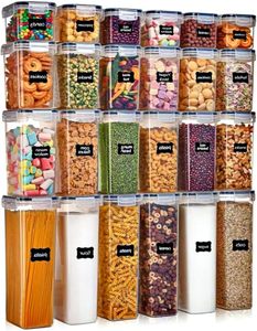 24 Pack Set Airtight Kitchen Organizers Dry Food Storage <b>Container</b> Sets for Home Organizer - Product Image 5