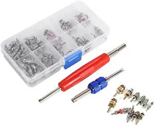 Kit de Reparación de Válvulas R12 R134a, Herramienta Manual para Extraer Válvulas de Aire Acondicionado y Neumáticos - Product Image 4
