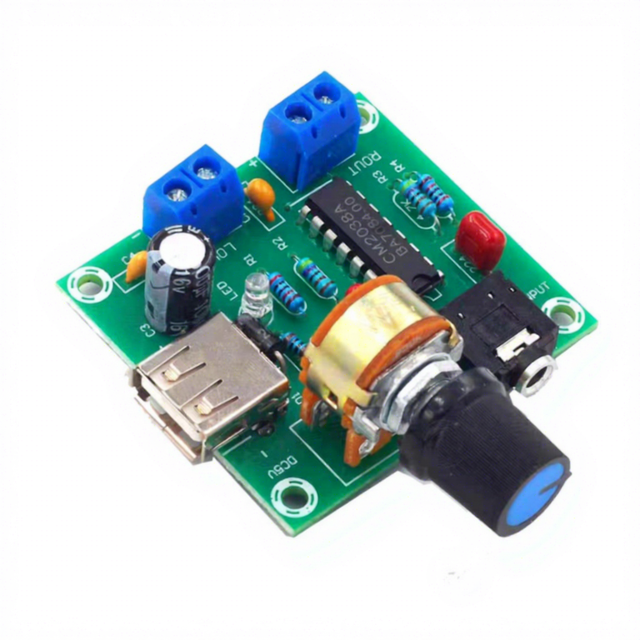 5V AC/DC USB powered small amplifier PM CM2038 amplifier board 5Wx2 high fidelity finished board