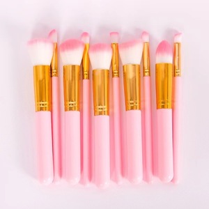 Set de Brochas de Maquillaje Profesional para Rostro, 10 Piezas, Brochas Sintéticas Premium para Base, Polvo, Corrector, Sombras de Ojos, Rubor, Viaje - Product Image 4