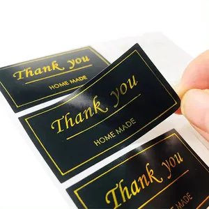 사용자 정의 로고 디자인 봉투 씰링 선물 상자 스티커 만화 스티커 소매점 브랜드 감사합니다 스티커