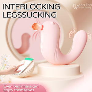 LOVE Smart Heating Appareil de masturbation féminine Little Seal Vibrator avec aspiration télécommandée pour orgasmes et éjaculations - Product Image 5