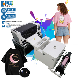 KECAI Manufacturer Custom T-shirt Logo Dtf Printing <strong>Machine</strong> Clothing Fabric Roll Sheet A3 30cm Dual XP600 Desktop DTF Print - Product Image 1