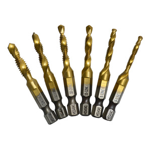 Hss4341 Hex Shank Inch Spiral Point Machine Taps 6-32Nc To 1-4-20Nc For Steel Drilling Tapping Chamfering Integrated - Product Image 2