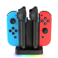 Support de charge universel 6 en 1 pour Nintendo Switch 2, station de charge gauche et droite avec lumières RVB