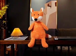 कस्टम नरम कॉरडरॉय कपड़े के लिए पशु आलीशान फॉक्स उपहार प्रचार फॉक्स आलीशान खिलौना - Product Image 5