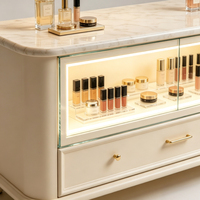 Vitrines de présentation de cosmétiques de luxe abordables, armoires à parfums modernes, armoires de rangement et de présentation pour la vente au détail, design d'intérieur