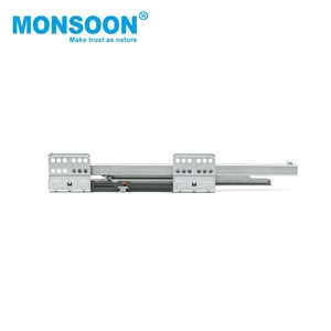 Furniture Fitting Double Wall Heavy Duty Undermount Soft Closing Drawer <b>Runner</b> Kitchen Cabinet Slim Box Glass Drawer System - Product Image 6