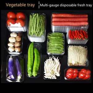 Plateau d'emballage blister en plastique PET boîte à fruits et légumes plateau alimentaire récipient alimentaire de qualité alimentaire