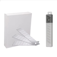 Cuchillo Multiusos Retráctil ZHAOLI de 9 mm con Recubrimiento de Titanio y Acero al Carbono, Cuchilla para Cortar Papel Tapiz, Cartón y Cajas