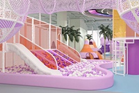 Red de Juego Grande de Cuerda Arcoíris para Interiores, Laberinto de Juegos Infantiles, Equipo de Juego Grande para Niños para Área de Juegos