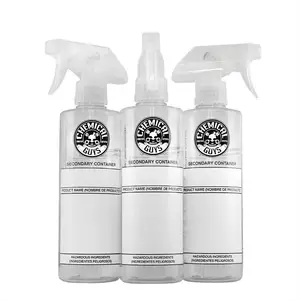 Botellas de plástico para el cuidado del coche, pulverizador redondo de hombro plano para mascotas, 16 oz, pcr, material reciclado, limpieza química, 500ml