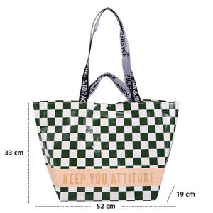 全新设计层压pp袋编织袋批发环保购物折叠手提袋 - Product Image 2