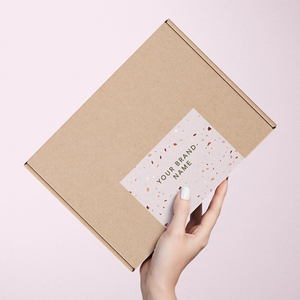 Personalised Corrugated Cardboard Paper Boxes Brown Custom cute small shipping mailer box packaging paper with logo