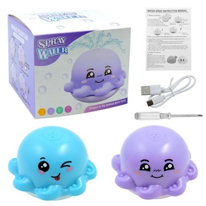 Juguete de <span class=keywords><strong>Pulpo</strong></span> Recargable para Bañera de Bebé, Juguete de <span class=keywords><strong>Piscina</strong></span> con Luz, Rociador de Agua Automático para Bañar a Niños Pequeños - Product Image 5
