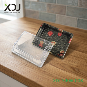 Bandeja Rectangular Reciclable de Plástico PS Transparente XDJ, Caja de Sushi con Impresión Personalizada, Caja de Empaque para Alimentos XDJ-SIBW-008 - Product Image 2