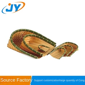 Giỏ đựng đồ bằng nhựa và tre đan tay, dùng để đựng trái cây, rau củ, đồ ăn nhẹ, bánh mì, đóng gói trong thùng carton - Product Image 5