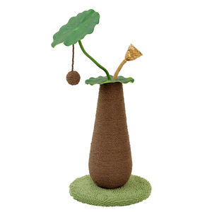 Lotus Flower Pillar Sisal <b>Cat</b> <b>Scratching</b> <b>Post</b> 1 Level Wear Resistant <b>For</b> <b>Cats</b> Entertainment - Product Image 5