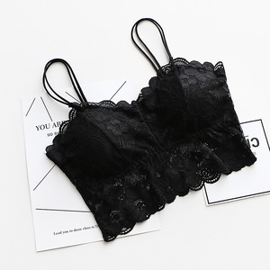 K470 Sexy Delle Donne Della Maglia Petto Imbottito Parti Superiori di Carro Armato Per Le Donne Che Indossano Per Il Fitness Biancheria Intima di Pizzo bralette crop top Delle Signore - Product Image 6