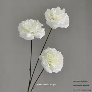 Arrangement de mariage série blanche fleurs artificielles rangée de fausses fleurs en soie pour la décoration d'allée de Hall Art floral en gros - Product Image 4