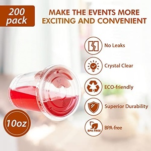 Gobelets en plastique transparent jetables personnalisés avec couvercle, en PP/PET, de 12, 16, 20, 24 oz - Product Image 2