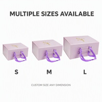 Boîte cadeau de luxe pliable personnalisée en gros avec fermeture magnétique et ruban pour l'expédition de vêtements et de perruques