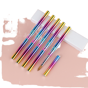Nouveau Pinceau Double Tête pour Nail Art, Pinceau de Construction en Métal, Pinceau de Peinture pour Ongles, Stylo de Photothérapie, Outil de Nail Art - Product Image 1