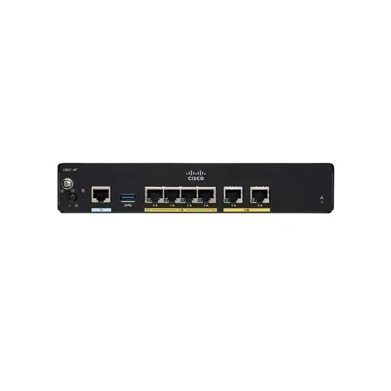 Dahili güç kaynağı ile C921-4P yeni orijinal 921 Gigabit Ethernet güvenlik yönlendirici