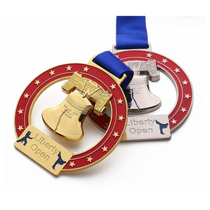 WD Médaillon personnalisé personnalisé <span class=keywords><strong>judo</strong></span> karaté boxe finition sportive médaille en métal avec ruban - Product Image 1