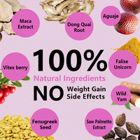 Capsules personnalisées pour l'amélioration des fesses, agrandissement des fesses, des hanches et des cuisses avec extrait de Maca, complément alimentaire pour adultes