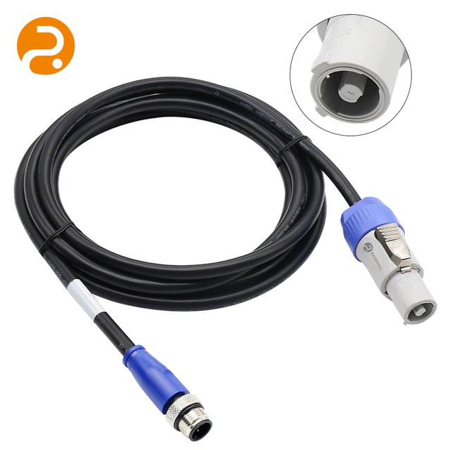 Speakon Female to XLR 5-Pin Male Audio Extension Cable Mic Wire for Electronic Use Wiring Harness
