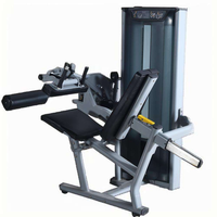 Machine de fitness multifonctionnelle commerciale avec support dorsal, jambières réglables et extension des jambes en acier