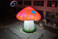 Maison gonflable en forme de champignon, thème conte de fées, pour fêtes d'enfants et décoration de terrain de jeux