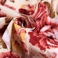 Tissu personnalisé 100% Polyester microfibre peau de pêche tissu imprimé short de plage drap de lit tissu microfibre tissu imprimé