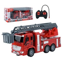 Camion de pompier télécommandé RC, jouet pour garçon, 1/30 RC 27Mhz, véhicule d'ingénierie