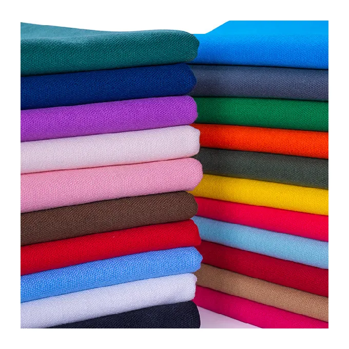 8oz spandex coton vêtement toile organique stretch coton uni blanc coton tissu fournisseurs pour sacs