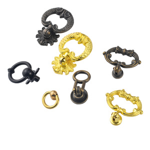Chinese Style Zinc Alloy Drawer Ring Handle Round Single Hole Furniture Pull Durable Design - Product Image 5
