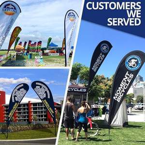 Оптовая продажа, пляжные флаги всех форм, лучшие продажи, уличные флаги, поддержка пользовательских логотипов/Дизайнерские рекламные флажки на заказ - Product Image 4