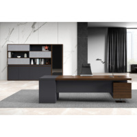 Ensemble de mobilier de bureau professionnel MFC haut de gamme Bureaux de direction modernes de grande taille pour la vente en gros