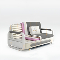 Canapé-lit pliant double usage 2024, nouveau modèle pour la maison, petit lit simple pour salon, balcon, lit télescopique multifonctionnel simple