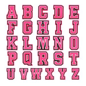 Venta al por mayor zapatos personalizados encanto Rosa letra conjunto nuevo diseño accesorios para bolsos zapatos personalizados encantos niños regalos - Product Image 1