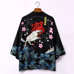Kimono japonais personnalisé, dessin animé fantôme, Haori japonais, cape de kimono anime, vêtements - Product Image 3