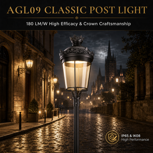 Lámpara <span class=keywords><strong>LED</strong></span> de Jardín para Campus y Hoteles, Ahorro de Energía, IP65, IK08, Carcasa de Aluminio Fundido a Presión, Cristal Farol, ENEC - Product Image 1