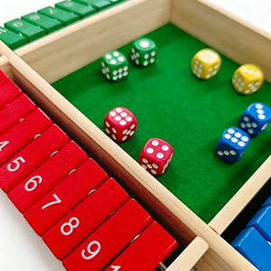 <span class=keywords><strong>Juego</strong></span> <span class=keywords><strong>de</strong></span> dados <span class=keywords><strong>de</strong></span> madera Shut the Box <span class=keywords><strong>de</strong></span> cuatro lados, <span class=keywords><strong>juego</strong></span> <span class=keywords><strong>de</strong></span> mesa con solapas numeradas <span class=keywords><strong>de</strong></span> colores, para 4 jugadores, <span class=keywords><strong>juego</strong></span> <span class=keywords><strong>de</strong></span> bebidas, juguete educativo <span class=keywords><strong>de</strong></span> matemáticas para el aula - Product Image 6