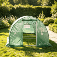 Serre tunnel 10x30 pieds : structure en acier galvanisé et couverture en PE, abri de jardin robuste pour plantes